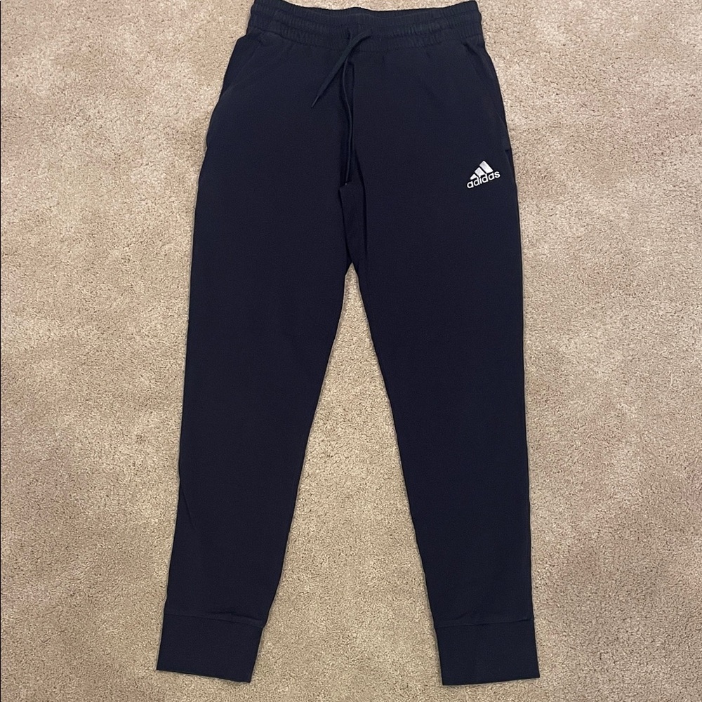 Adidas thin sweatpants joggers navy blue men’s size small